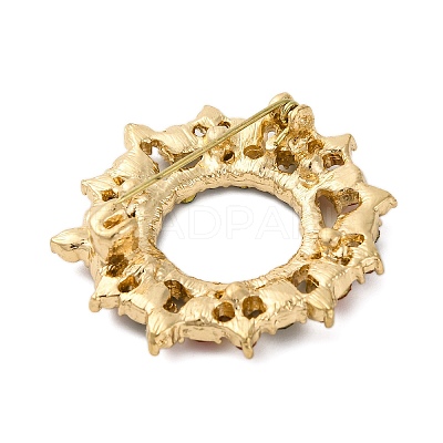 Rhinestone Alloy Brooches JEWB-M047-02G-05-1