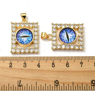 Golden Brass Pendants KK-L209-006G-02-1