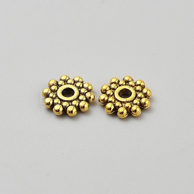 Zinc Alloy Spacer Beads PALLOY-WH0048-24AG-01-1