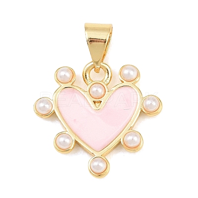 Brass Enamel Pendants LS-KK-B168-01G-04-1