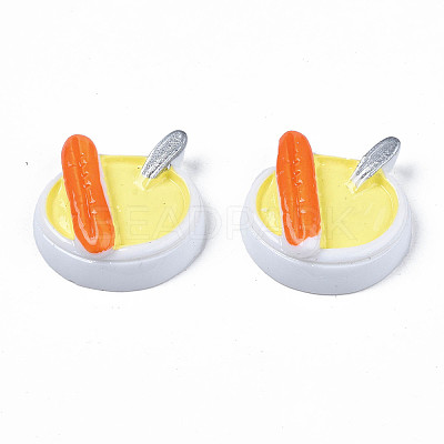 Opaque Epoxy Resin Cabochons LS-CRES-S358-40-1