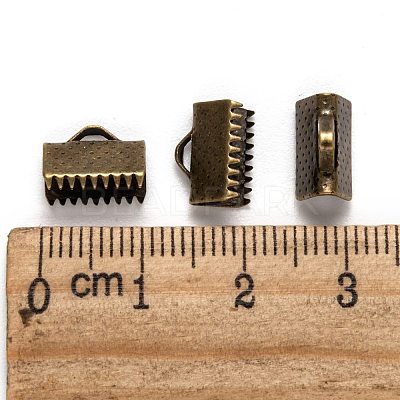 Iron Ribbon Crimp Ends X-E143Y-AB-1
