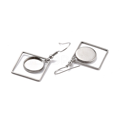 Tarnish Resistant 201 Stainless Steel Earring Hooks STAS-Z036-07P-1