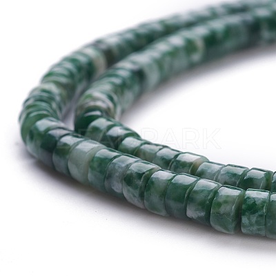 Natural Green Spot Stone Beads Strands G-H230-28-1