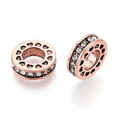 Alloy European Beads MPDL-S066-010C-R-1