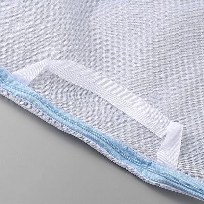 Polyester Mesh Zipper Laundry Bags with Handles ABAG-TAC0003-13C-02-1