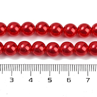 ABS Plastic Imitation Pearl Round Beads MACR-S789-8mm-14-1