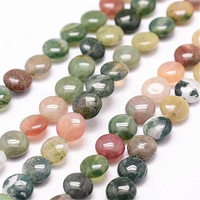Natural Indian Agate Beads Strands G-N0173-06-8x4.5mm-1