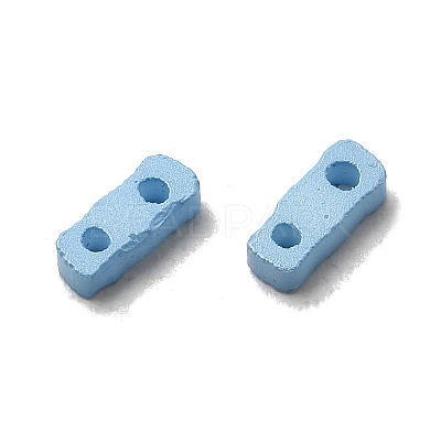 2-Hole Baking Paint Glass Seed Beads SEED-S023-17A-10-1