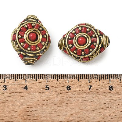 Handmade Tibetan Style Beads KK-Z157-01AG-01-1