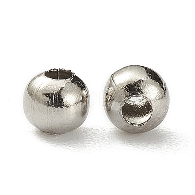 Non-Tarnish 304 Stainless Steel Round Seamed Beads A-STAS-R032-3mm-1