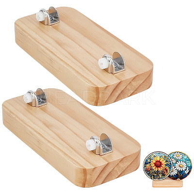Pine Wood Display Stands DIY-WH0699-08C-1