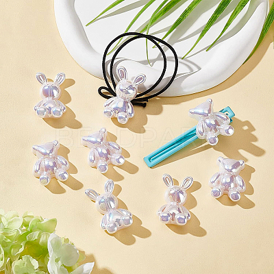 8Pcs 2 Style ABS Plastic Beads FIND-BC0003-05-1