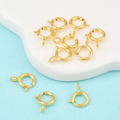 925 Sterling Silver Spring Ring Clasps STER-K167-076A-G-1