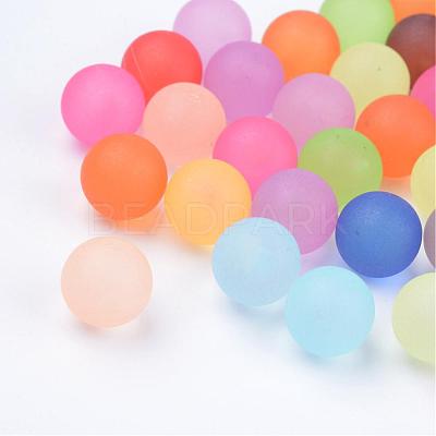 Transparent Acrylic Beads FACR-R022-8mm-M-1