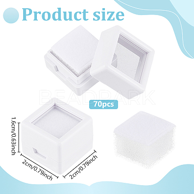 70Pcs ABS Plastic Jewelry Gift Boxes CON-WH0088-88A-01-1