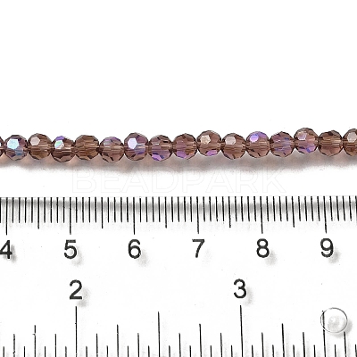 Electroplate Transparent Glass Beads Strands LS-EGLA-A035-T4mm-L13-1