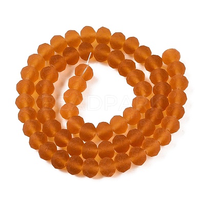 Transparent Glass Beads Strands X-EGLA-A044-T8mm-MD04-1