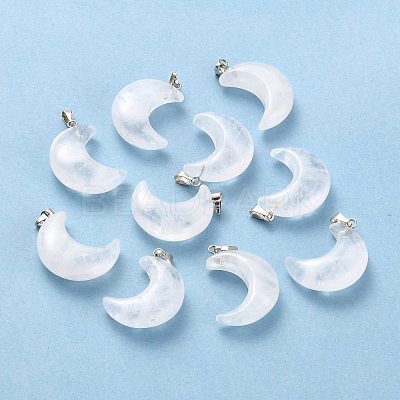 Natural Quartz Crystal Pendants G-Z022-02J-1