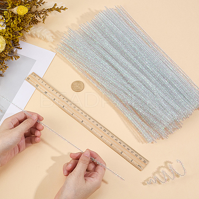100Pcs DIY Iron & Plush Sticks FIND-CY0002-24B-1