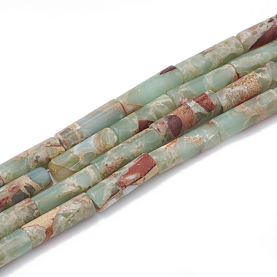 Chips Synthetic Aqua Terra Jasper Beads Strands G-S322-005B-1-1
