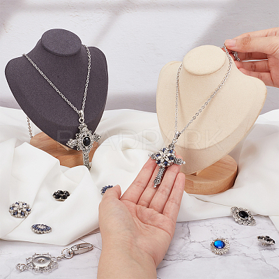 DIY Interchangeable Pendant Necklace Making Kit DIY-DR0001-01-1