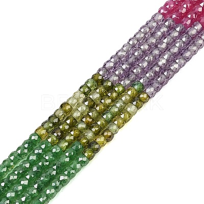 Cubic Zirconia Beads Strands ZIRC-P125-2x3mm-06-1