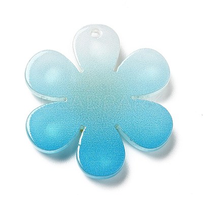 Gradient Color Transparent Acrylic Pendants X-OACR-H004-01D-1