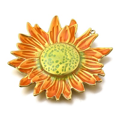 304 Stainless Steel Enamel Pendants STAS-Z161-03G-1
