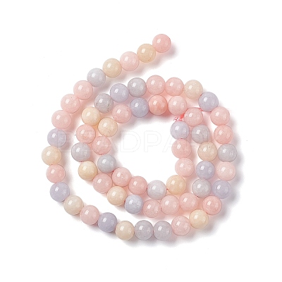 Natural White Jade Imitation Morganite Beads Strands G-I334-04A-1