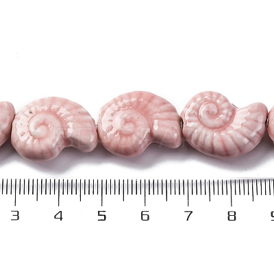 Ocean Series Glazed Porcelain Beads PORC-R002-03D-1