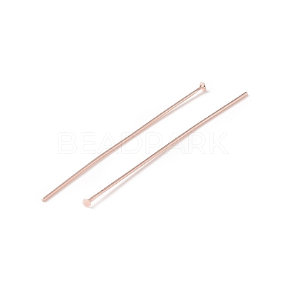 Brass Flat Head Pins KK-WH0058-03D-RG-1