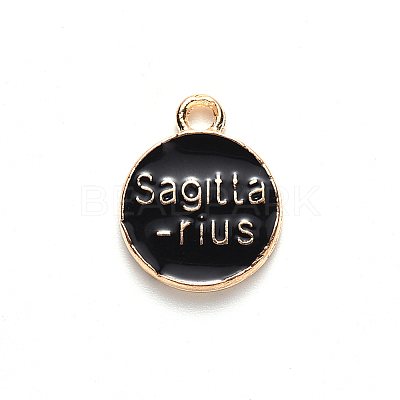 Alloy Enamel Pendants X-ENAM-S124-01B-08F-1