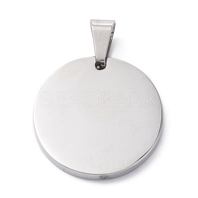 304 Stainless Steel Pendants STAS-Z027-01A-P-1