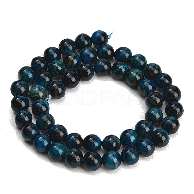 Grade AB Natural Tiger Eye Beads Strands G-F591-18-8mm-02-1