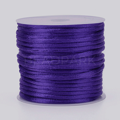 Nylon Satin Rattail Cords NWIR-L006-1mm-08-1