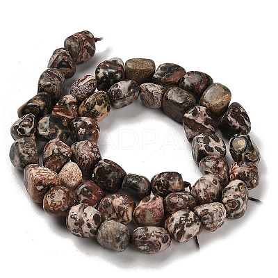 Natural Leopard Skin Jasper Beads Strands G-P497-01E-93-1