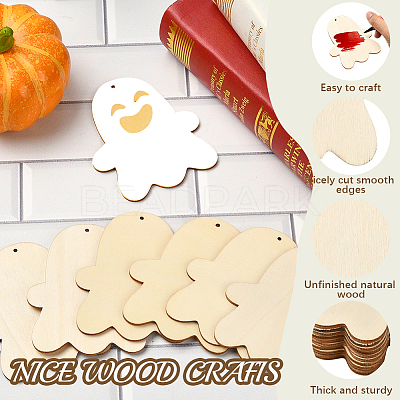 Unfinished Blank MDF Pendants Set for Painting Arts WOOD-WH20008-13A-1