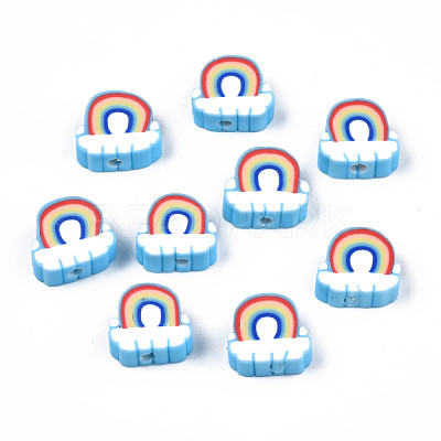 Handmade Polymer Clay Beads CLAY-T012-31C-1