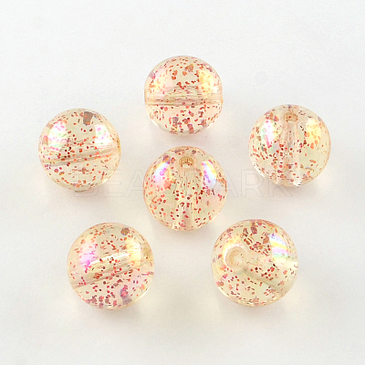 Round AB Color Transparent Acrylic Beads TACR-D005-20mm-M-1