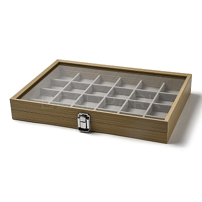 24 Grids Wooden Jewelry Presentation Boxes ODIS-M007-03-1