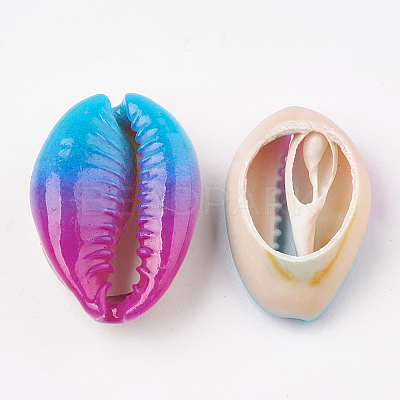 Spray Paint Cowrie Shell Beads LS-SHEL-S274-01A-1