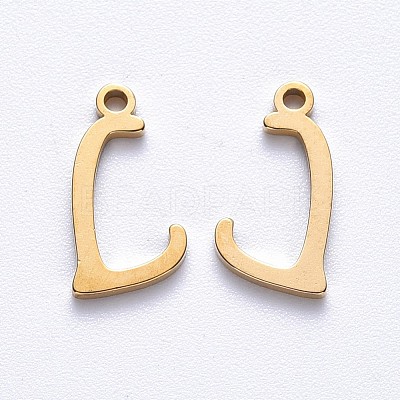 PVD Vacuum Plating 201 Stainless Steel Charms LS-STAS-R105-L-G-1