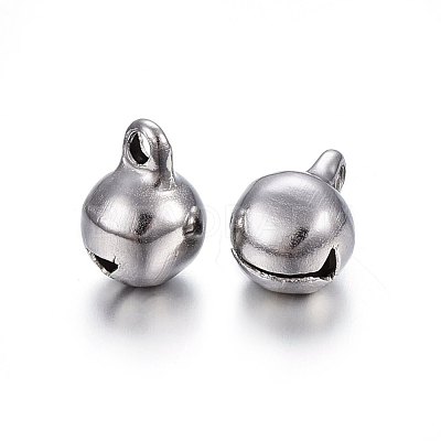 Tarnish Resistant 304 Stainless Steel Bell Charms STAS-F174-20P-B-1