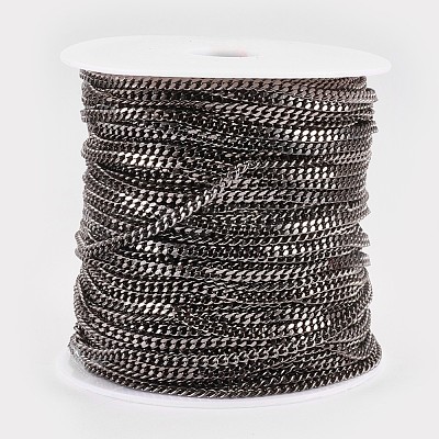 Iron Cuban Link Chains CH-R013-4.5x3mm-B-1