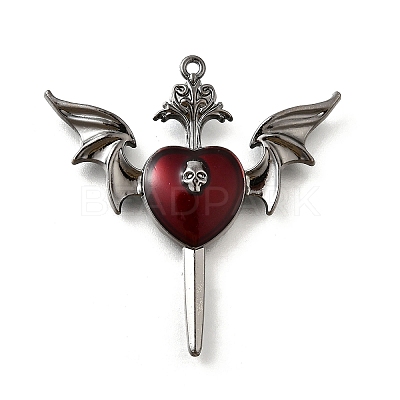 Alloy Enamel Gothic Style Pendants PALLOY-R157-06B-05A-1