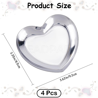 4Pcs 430 Stainless Steel Jewelry Plates AJEW-CN0004-48-1