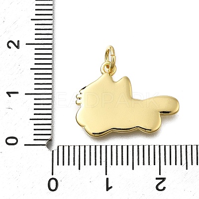 Rack Plating Brass Pendants KK-V002-16G-1