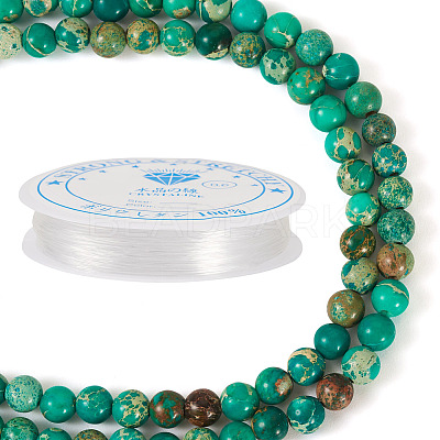 DIY Natural Regalite/Imperial Jasper/Sea Sediment Jasper Beads Bracelets Making KIts DIY-TA0002-69C-1