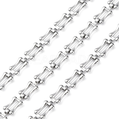 304 Stainless Steel Rectangle Link Chains STAS-P386-06A-P-1